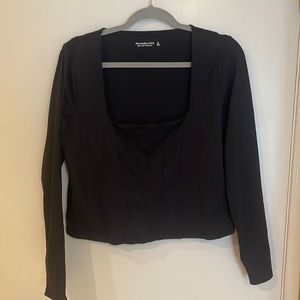NEW Abercrombie & Fitch Soft Collection Black Long Sleeve